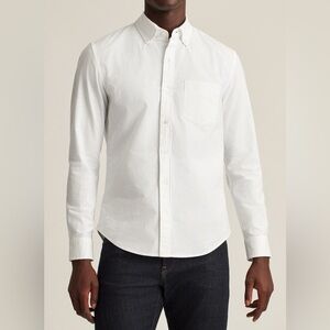 Bonobos | Slim Fit Solid White Cotton Button-Down Oxford Shirt